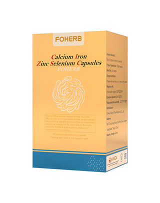 Calcium iron zinc selenium capsules