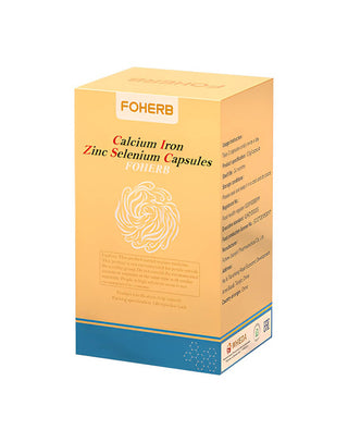 Calcium iron zinc selenium capsules